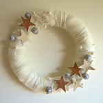 もこもこフェルトお星さまリース(22cm)