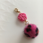 水引 マスクチャーム 小花とファー Ⅳ