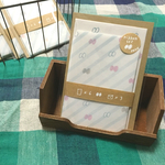 りぼんミニレターセット(ローズ、コーラル)