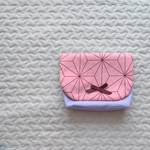 移動ポケット 女の子 麻の葉柄 和柄