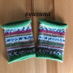 opal毛糸*ロリポップ&ずんだ🧶リストウォーマー*送料無料