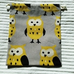 巾着袋(ふくろう柄)