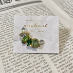 ビジュー & パール イヤーカフ