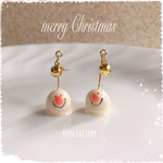 《再販》雪だるま飴のピアス