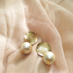 コットンパールとお月様ピアスorイヤリング