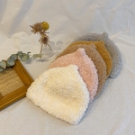 こどもの肌に柔らか モコモコどんぐり帽子 とんがり帽 ニット帽