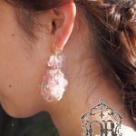 スイートタッセルピアス・イヤリング コットンキャンディ