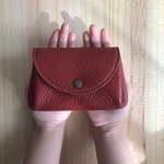 赤い革のお財布