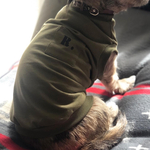 ステンシルポケットのタンクトップ イニシャル入 カーキ