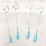 オーロラの1粒 ピアス、イヤリング