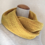 あったかねじりスヌード イエロー