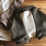 ◇くすみブラウン系 ラグラン スウェット グレージュ✖️カーキ グレージュ✖️ココアブラウン 半袖 長袖 犬服