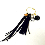 スカルフリンジタッセルキーリング