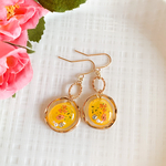 *イエローオレンジのリング✳︎ピアス/イヤリング