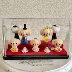 トイプードルのひな人形♡2段ケース飾り