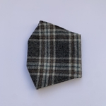 潤う冬マスク チャコールチェック 美シルエット おしゃれマスク