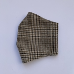 潤う冬マスク ブラウンチェック 美シルエット おしゃれマスク