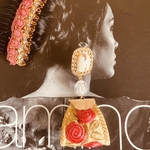 リボン🎀パーツピアス 髪飾り セット(ピンク)