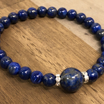 ラピスラズリの細身なブレスレット