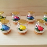 ヤドクガエルのガラスドームキーリング