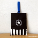 New!【ストライプ×STAR★】モノトーンと星の上靴袋