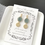 フレームストーンイヤリング