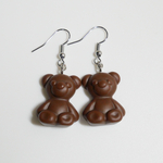 くまチョコレートのピアス マットタイプ