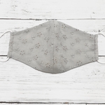 くすみカラー レースに内側ダブルガーゼの春マスク