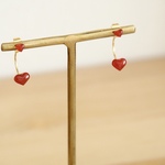 バレンタインのピアス(赤)