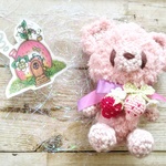 ヘアゴム付き☆苺とくまちゃんのあみぐるみ☆送料無料