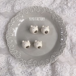 チョコクリーム入りクマちゃんマシュマロのブローチ