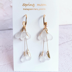 ガラスの木の実ピアス〜ホワイト〜