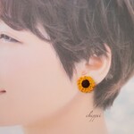 ひまわりピアス
