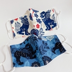 【送料込み】シーサー柄 大人用マスク 2枚セット