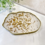 アゲートスライス アクセサリートレイ ゴールド&パール③