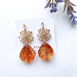 ♢大ぶりフラワーべっ甲ピアス/イヤリング♢