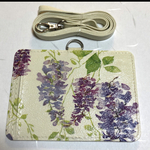 送料込み 藤IDホルダー 花柄社員証 藤パスケース 花柄IDカードホルダー ネームカード ネームホルダー ネームケース カードケース 定期入れ