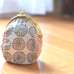 がま口ポーチ フラワー❁