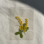 押し花カード(mimosa)