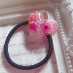 ハートヘアゴム♥️PINK