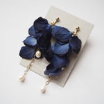 uroco イヤリング・ピアス ネイビー