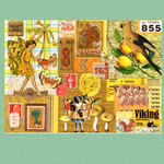 デザインペーパー【10】 / コラージュ/ A4 / 10枚 / イエロー