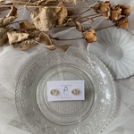 ゴールドフラワーピアス