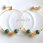 スターのフープイヤリング