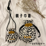 親子巾着ポーチ☆オリジナル刺繍いれれます☆