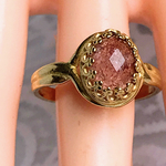 再販 女性にとって最高クラスの守護石・・ストロベリークォーツ ring(フリーサイズ)