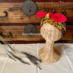 華やかアフリカ布 色々な巻き方ができる ターバン