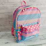 Sサイズ☆軽くて汚れにくいナイロン素材のゆめかわ系柄キッズリュック☆ベビーリュック