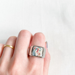 NEW□大ぶりペイントリング-紙飛行機