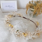 花かんむり アンティーク バースデーフォト ドライフラワー プリザーブドフラワー